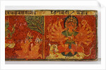 Detail from a Devimahatmya manuscript cover by Nepalese School
