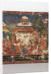 Detail from a Buddhist manuscript cover by Nepalese School