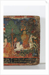 Detail from a Buddhist manuscript cover by Nepalese School