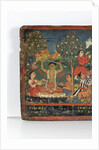 Detail from a Buddhist manuscript cover by Nepalese School