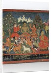 Detail from a Buddhist manuscript cover by Nepalese School