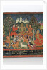 Detail from a Buddhist manuscript cover by Nepalese School