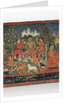 Detail from a Buddhist manuscript cover by Nepalese School