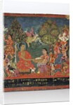 Detail from a Buddhist manuscript cover by Nepalese School
