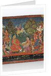 Detail from a Buddhist manuscript cover by Nepalese School
