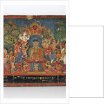 Detail from a Buddhist manuscript cover by Nepalese School