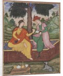 A man and woman seated beneath a tree, c.1590 by Indian School