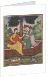 A man and woman seated beneath a tree, c.1590 by Indian School