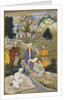 Picnicking in the course of a hunt, c.1615 by Indian School
