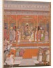 Mirza Md Mu'azzam Shah Khurram Bakht Bahadur receiving Sa'adat 'Ali, Nawab of Aw, 1803 by Mal Lalji