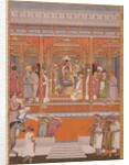 Mirza Md Mu'azzam Shah Khurram Bakht Bahadur receiving Sa'adat 'Ali, Nawab of Aw, 1803 by Mal Lalji