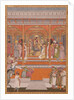 Mirza Md Mu'azzam Shah Khurram Bakht Bahadur receiving Sa'adat 'Ali, Nawab of Aw, 1803 by Mal Lalji