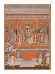 Mirza Md Mu'azzam Shah Khurram Bakht Bahadur receiving Sa'adat 'Ali, Nawab of Aw, 1803 by Mal Lalji