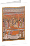 Mirza Md Mu'azzam Shah Khurram Bakht Bahadur receiving Sa'adat 'Ali, Nawab of Aw, 1803 by Mal Lalji