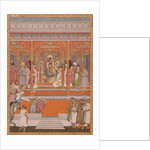 Mirza Md Mu'azzam Shah Khurram Bakht Bahadur receiving Sa'adat 'Ali, Nawab of Aw, 1803 by Mal Lalji