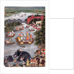 Festivities on a River, c.1825 by Indian School