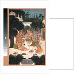 Eight women and a child on a palace terrace, c.1760 by Indian School