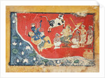 Krishna defeats a demon beside a river, c.1560 by Indian School