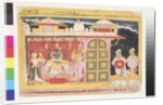 The Worship of Vishnu at the Birth of Krishna, before 1560 by Indian School
