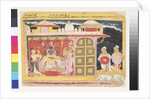 The Worship of Vishnu at the Birth of Krishna, before 1560 by Indian School