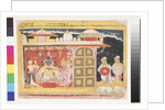 The Worship of Vishnu at the Birth of Krishna, before 1560 by Indian School