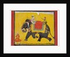 A raja riding an elephant, c.1690 by Indian School