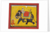 A raja riding an elephant, c.1690 by Indian School