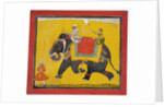 A raja riding an elephant, c.1690 by Indian School