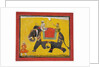 A raja riding an elephant, c.1690 by Indian School
