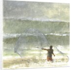 Lone Fisherman 4, 2015 by Lincoln Seligman