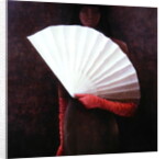 Girl with White Fan by Lincoln Seligman