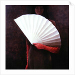 Girl with White Fan by Lincoln Seligman