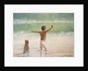 Boy and Dog, Lifeguard by Lincoln Seligman