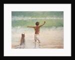 Boy and Dog, Lifeguard by Lincoln Seligman