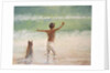 Boy and Dog, Lifeguard by Lincoln Seligman