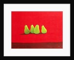 Pears on Red Cloth by Lincoln Seligman