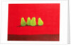 Pears on Red Cloth by Lincoln Seligman