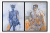 Diptych of Duncan Hume dancing aged 38, 2011 by Stephen Finer