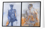 Diptych of Duncan Hume dancing aged 38, 2011 by Stephen Finer
