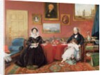 The Langford Family in their Drawing Room, 1841 by James Holland