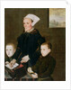Alice Barnham and her Two Sons Martin and Steven, 1557 by English School
