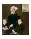 Alice Barnham and her Two Sons Martin and Steven, 1557 by English School