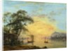 A Welsh Sunset River Landscape, c.1775-1800 by Paul Sandby