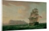 A British Man of War Before the Rock of Gibraltar by Thomas Whitcombe