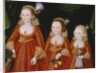 Portrait of Three Girls, c.1620 by William Larkin