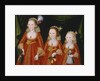 Portrait of Three Girls, c.1620 by William Larkin