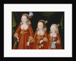 Portrait of Three Girls, c.1620 by William Larkin