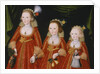 Portrait of Three Girls, c.1620 by William Larkin