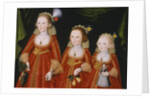 Portrait of Three Girls, c.1620 by William Larkin