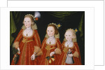 Portrait of Three Girls, c.1620 by William Larkin